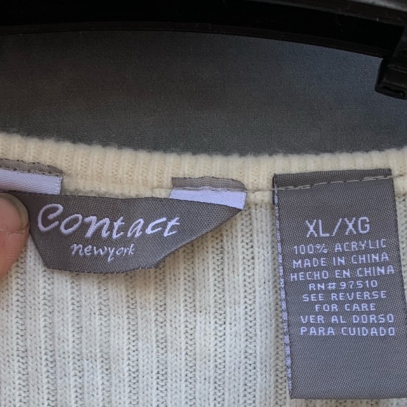 Xl Contact min sweater dress.  Cream - Picture 2 of 6